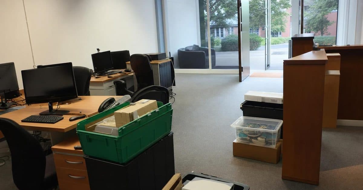 Office clearance in Eastleigh: a chequelist for moving or closing down